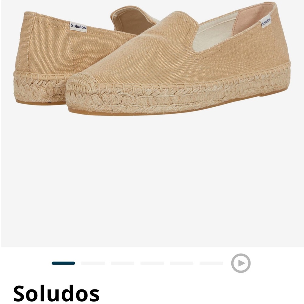 Soludos platform Smoking slipper espadrilles size 6.5